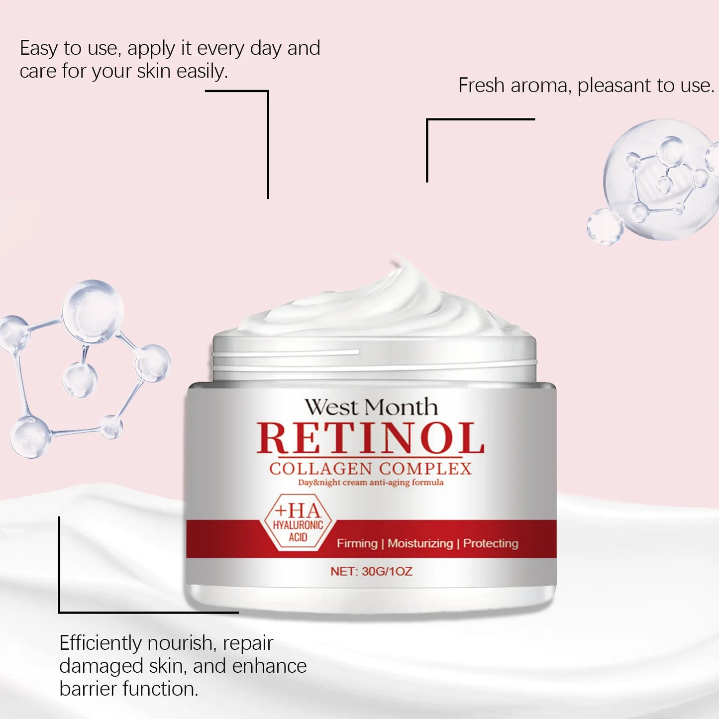 Instant Wrinkle Remover Face Cream Collagen Lifting Firming Fade Fine Lines Anti-Aging Whitening Moisturizing Korean Cosmetics
