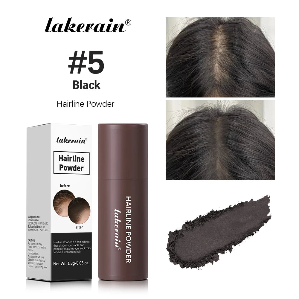 Lake rain Hairline Powder Natural Hair & Eyebrow Gap Filer Instant Fuller Look