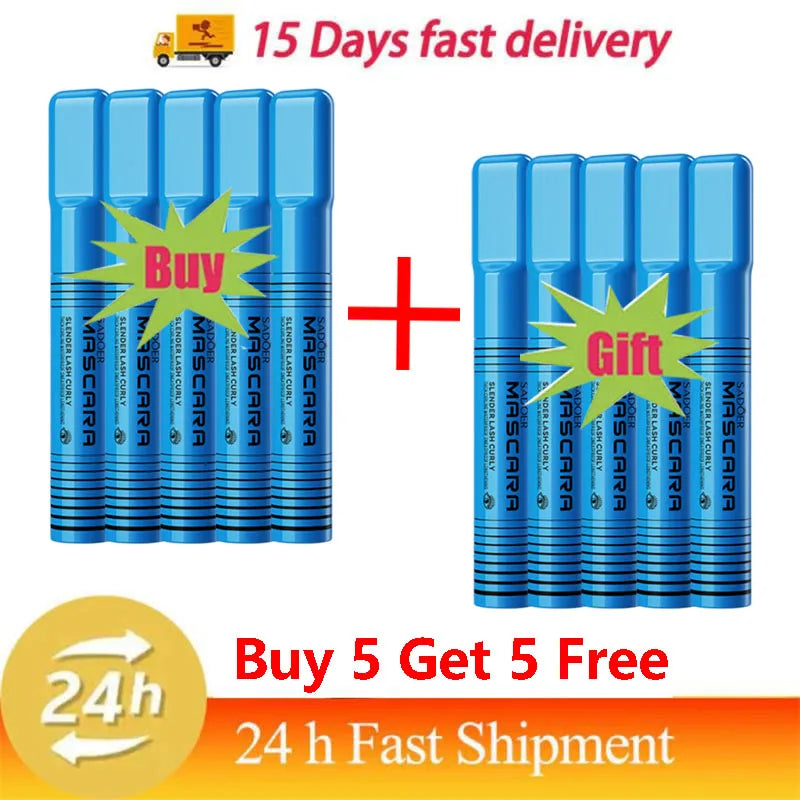 Waterproof Lengthening Mascara - Silk Fiber Formula for Volume & Length