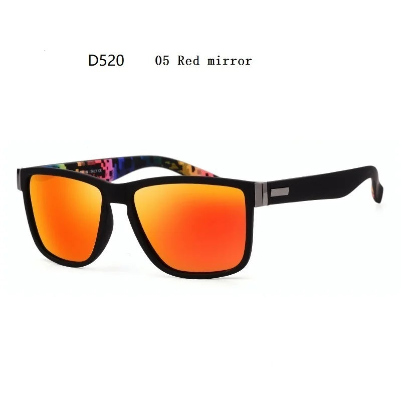 Fashion Square Polarized Sunglasses for Men- Vintage Designer UV400 Shades