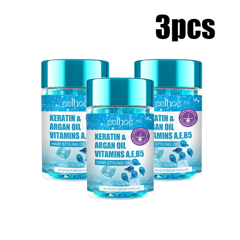 Magic Hair Vitamin Capsule Keratin Oil Deep Moisture & Frizz Control Hair Treatment