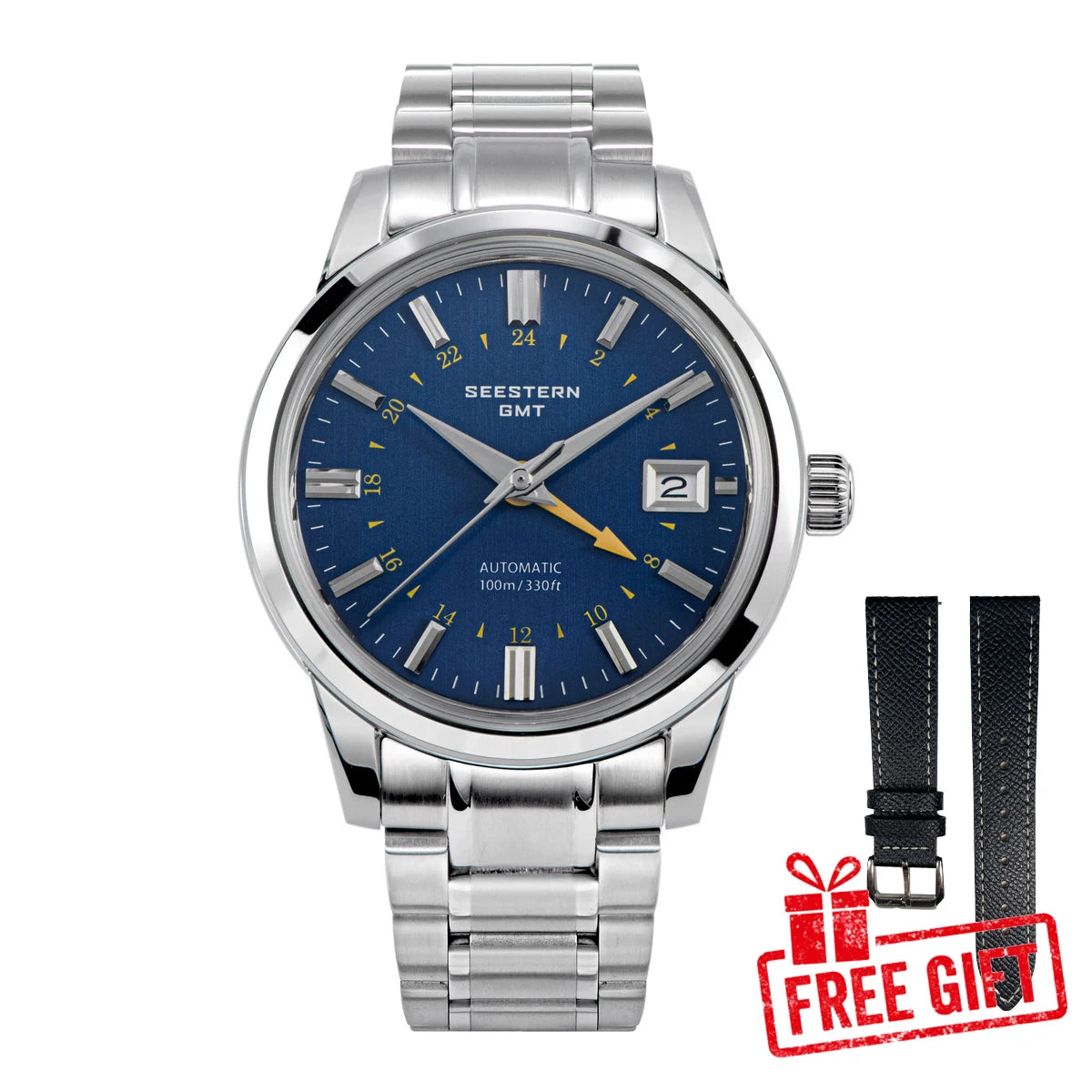 SEESTERN GMT Men of Watch Automatic NH34 Movement