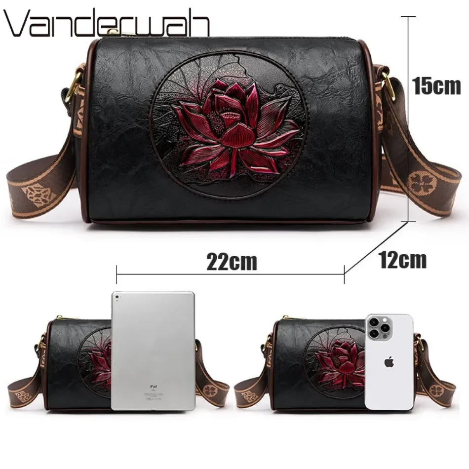 Casual Women Handbag Soft Leather Shoulder Crossbody Bag for Women