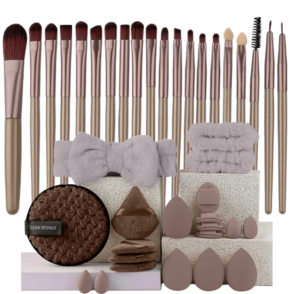 Premium Makeup Brushes Set- Synthetic Kauki Foundation & Blending Burshes