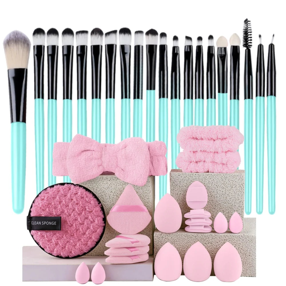 Premium Makeup Brushes Set- Synthetic Kauki Foundation & Blending Burshes