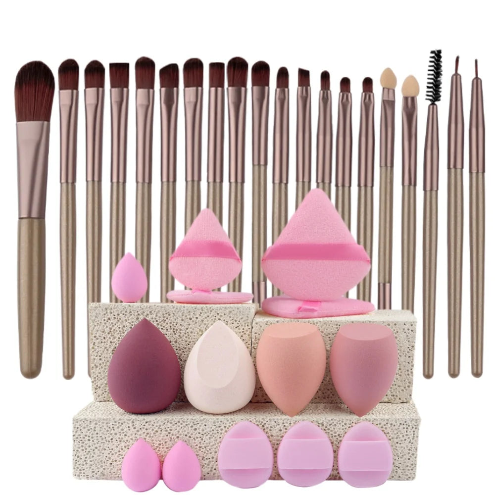 Premium Makeup Brushes Set- Synthetic Kauki Foundation & Blending Burshes