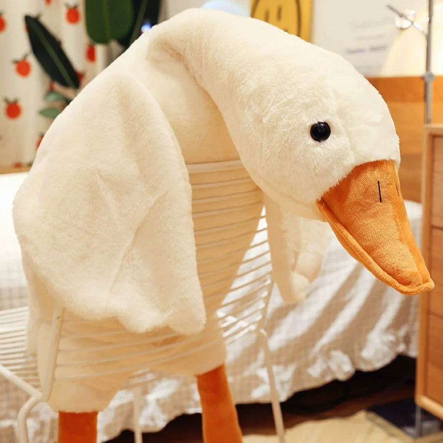 Goose Plush Stuffed Animal - Cute Duck & Swan Hugging Pillow for Room Decor & Birthday Gift