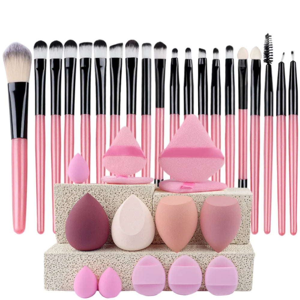 Premium Makeup Brushes Set- Synthetic Kauki Foundation & Blending Burshes