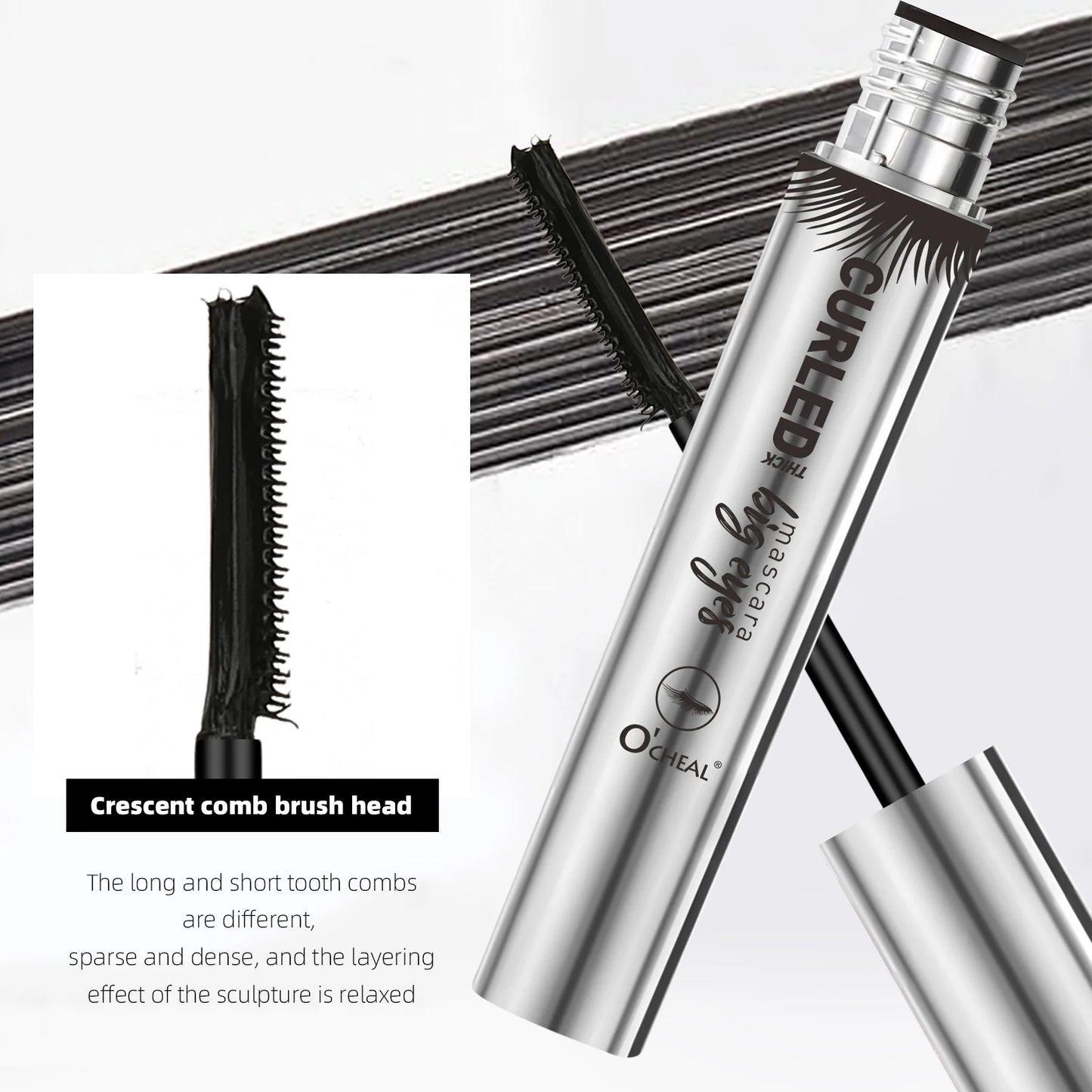 O' Cheal 3D Silk Fiber Mascara Volumizing & Lengthening Black Lash