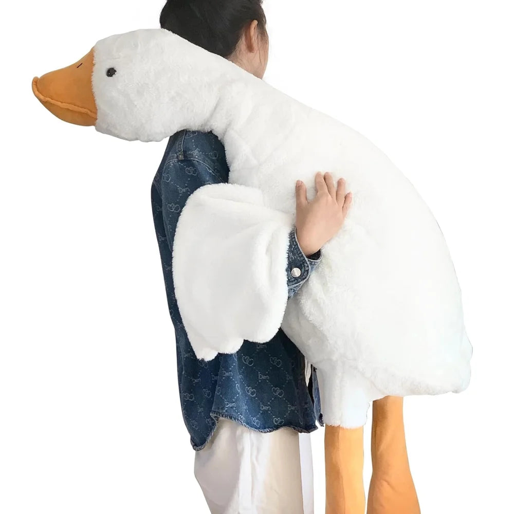 Goose Plush Stuffed Animal - Cute Duck & Swan Hugging Pillow for Room Decor & Birthday Gift