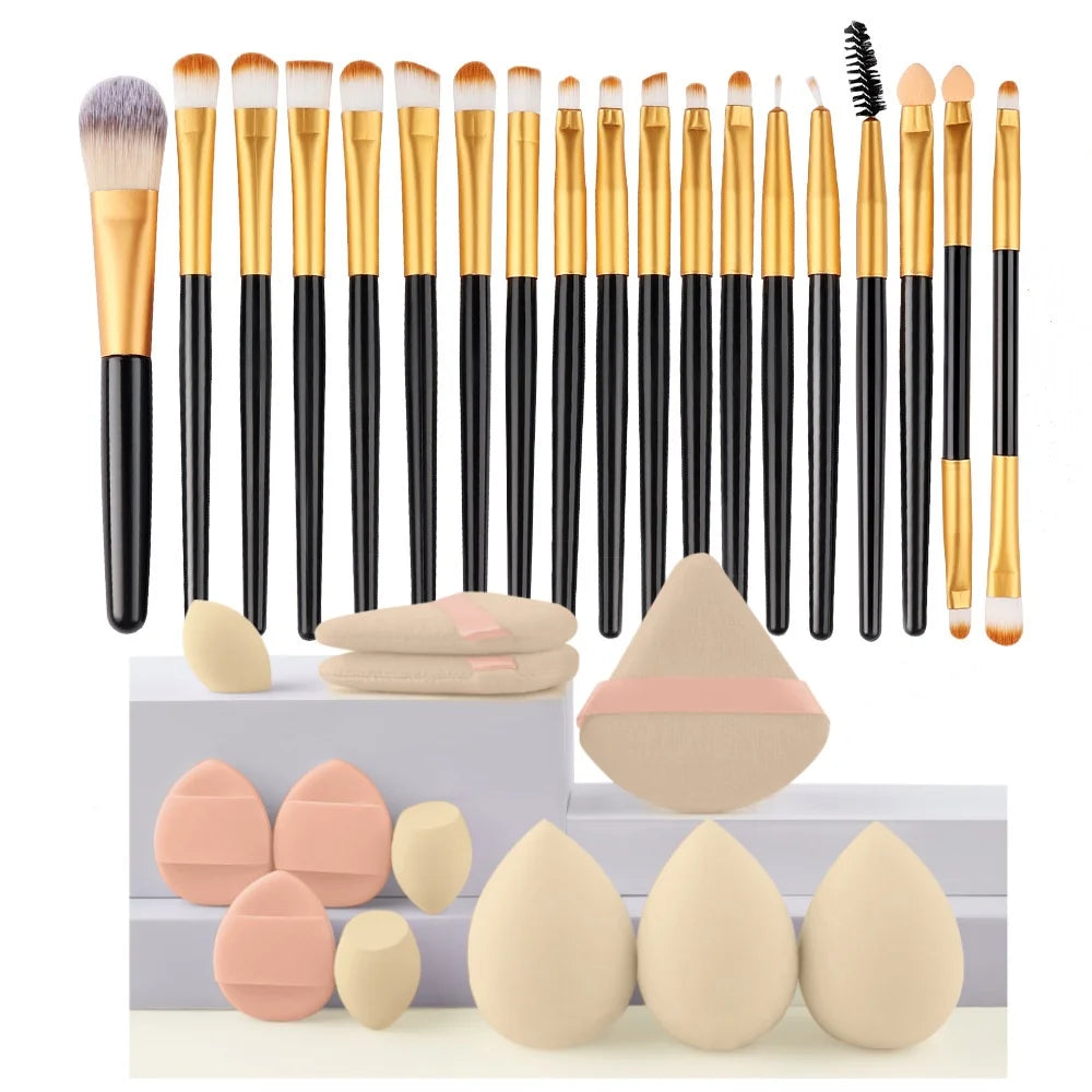 Premium Makeup Brushes Set- Synthetic Kauki Foundation & Blending Burshes