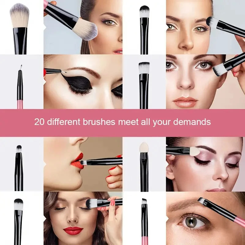 Premium Makeup Brushes Set- Synthetic Kauki Foundation & Blending Burshes
