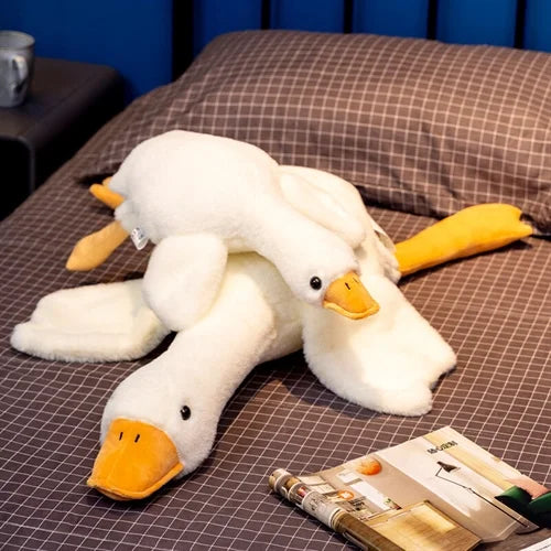Goose Plush Stuffed Animal - Cute Duck & Swan Hugging Pillow for Room Decor & Birthday Gift