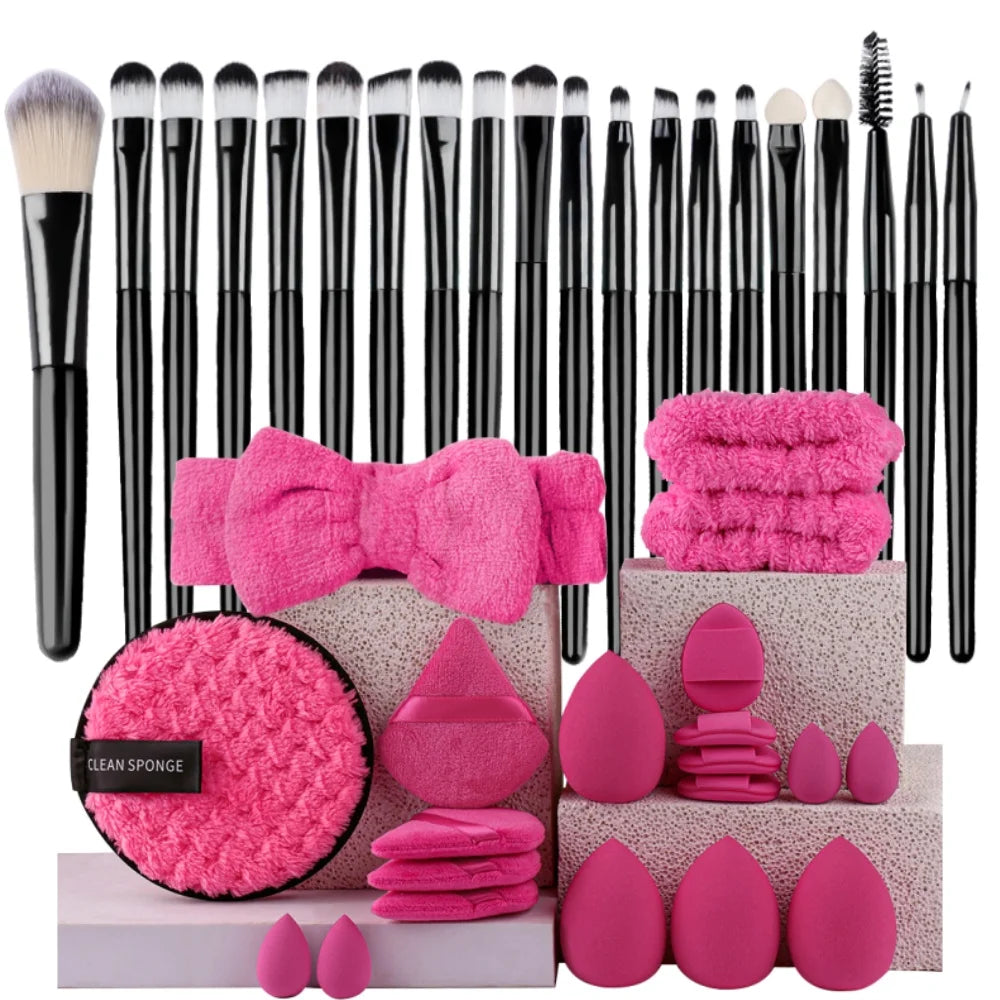 Premium Makeup Brushes Set- Synthetic Kauki Foundation & Blending Burshes