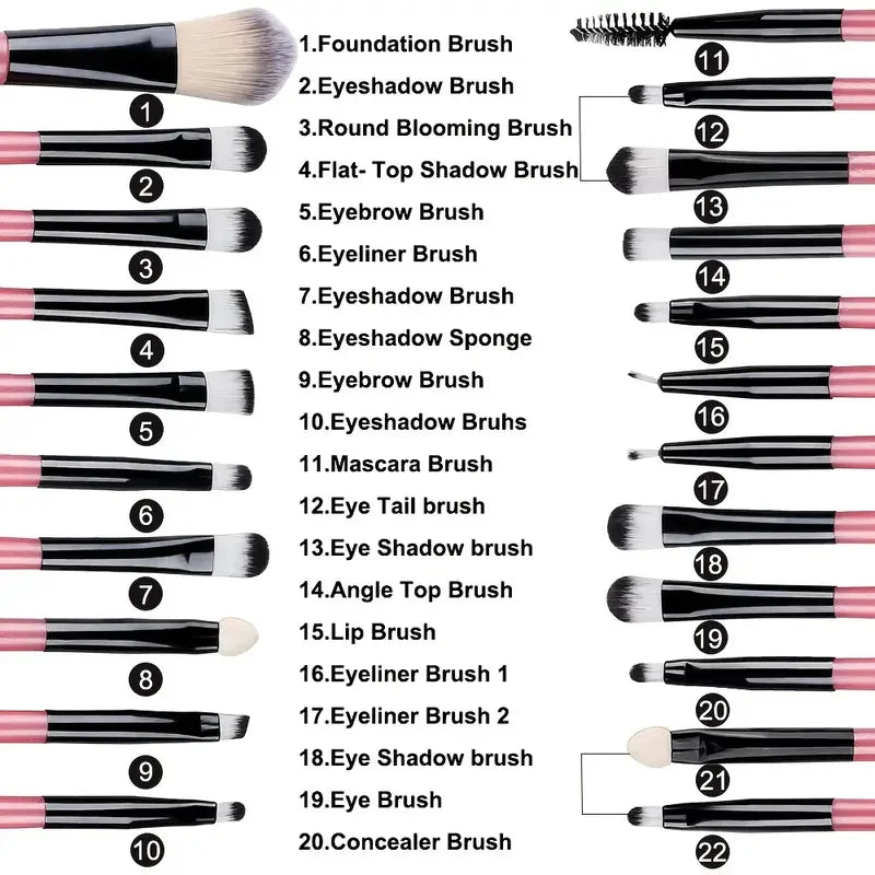 Premium Makeup Brushes Set- Synthetic Kauki Foundation & Blending Burshes