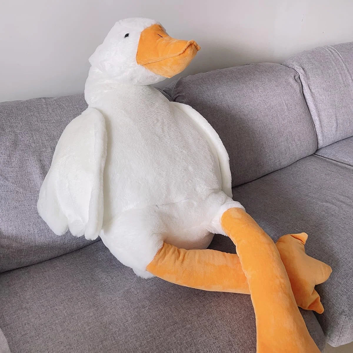 Goose Plush Stuffed Animal - Cute Duck & Swan Hugging Pillow for Room Decor & Birthday Gift