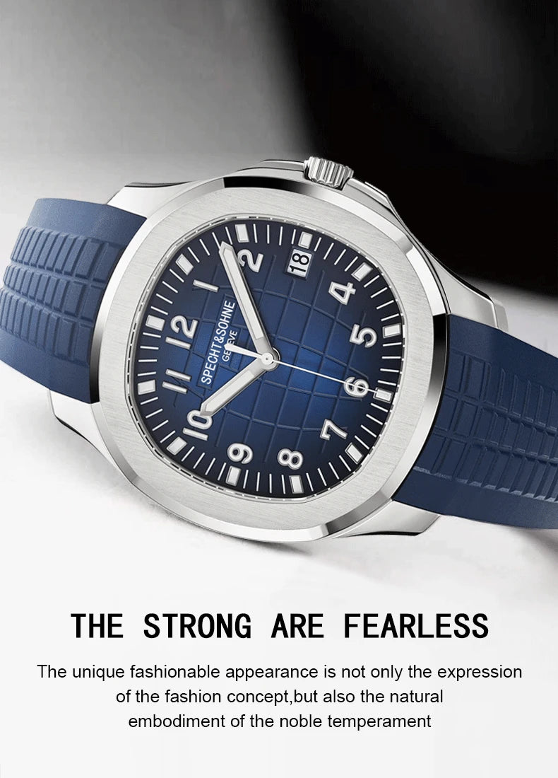 Specht & Shone Automatic Mechanical Sport Watch - Sapphire Crytal, Luminous 50M Waterproof