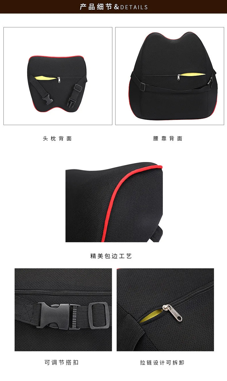 Car Neck Headrest Pillow - Premium Auto Seat Cushion for Comfort & Support