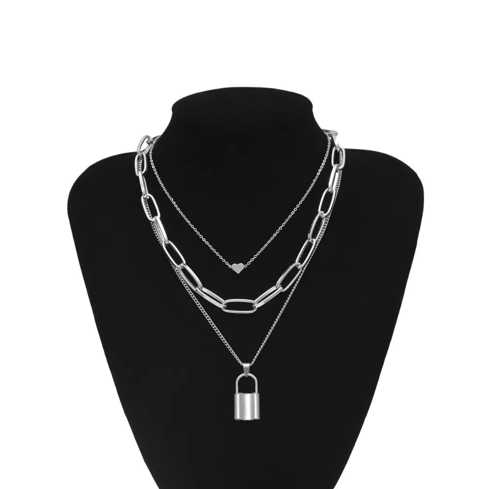 Crystal Zircon Water Drop Pendant Necklace - Invisible Chain Choker for Women