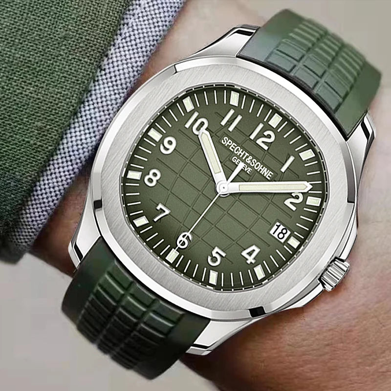 Specht & Shone Automatic Mechanical Sport Watch - Sapphire Crytal, Luminous 50M Waterproof