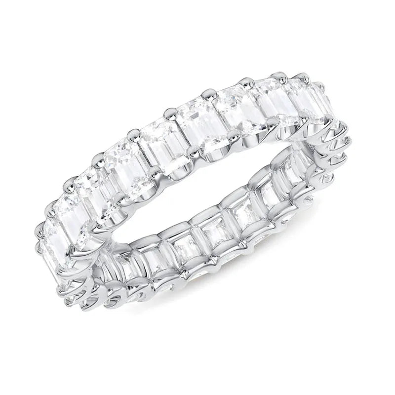 Huitan Gorgeous Promise Ring for Women Crystal Zirconia Gold Silver & Rose Gold