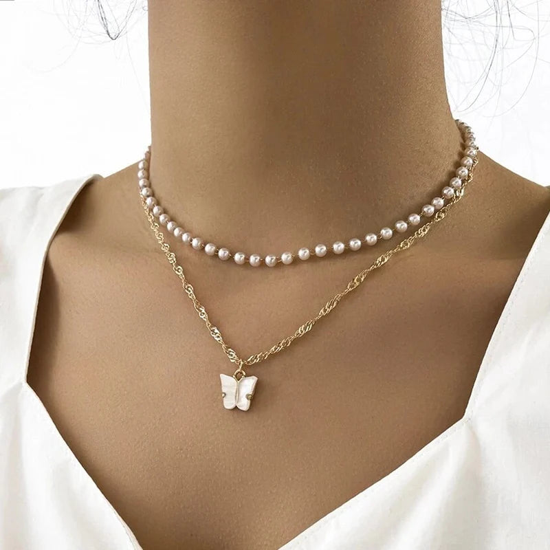 Elegant Wedding Big Pearl Choker Necklace for Women