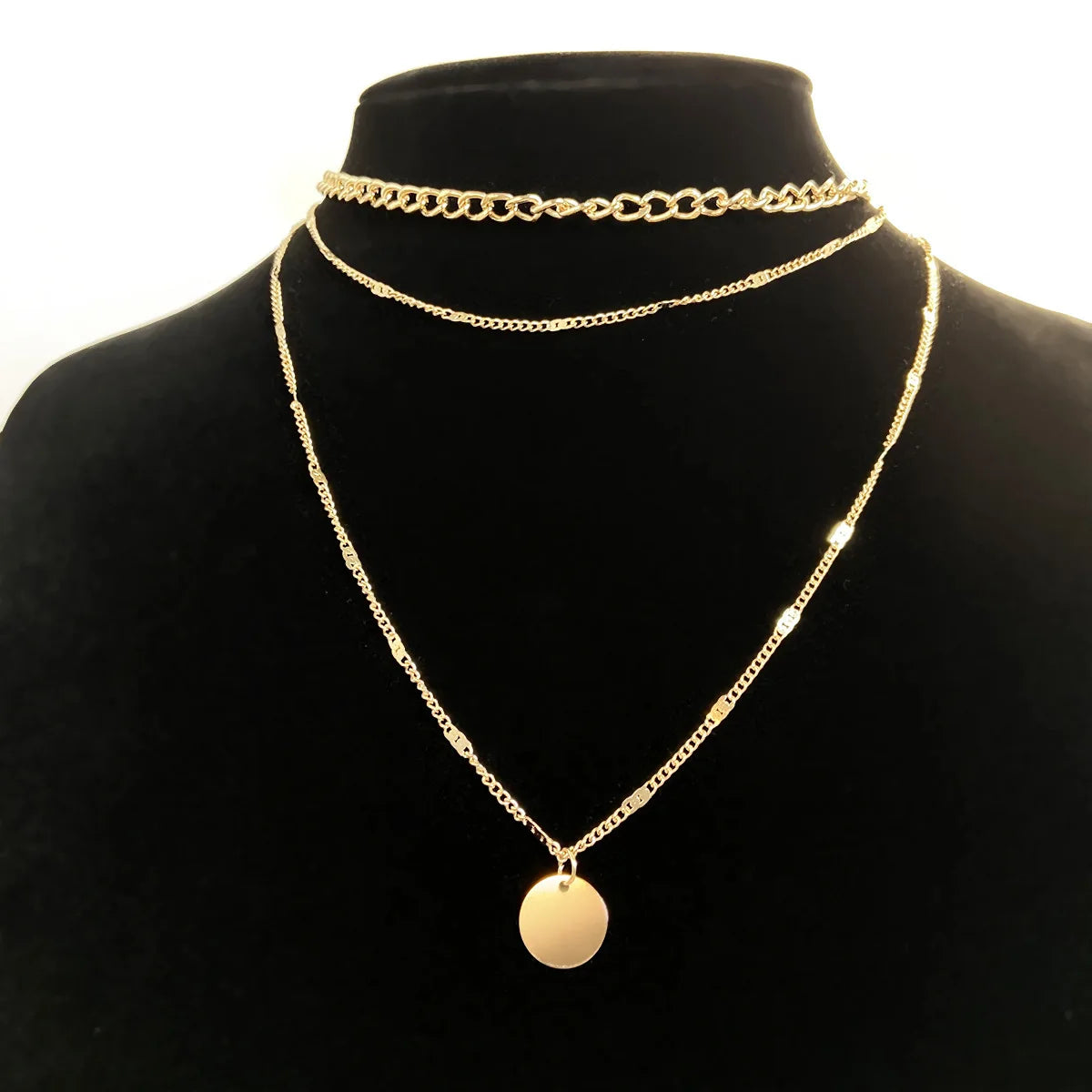 Crystal Zircon Water Drop Pendant Necklace - Invisible Chain Choker for Women