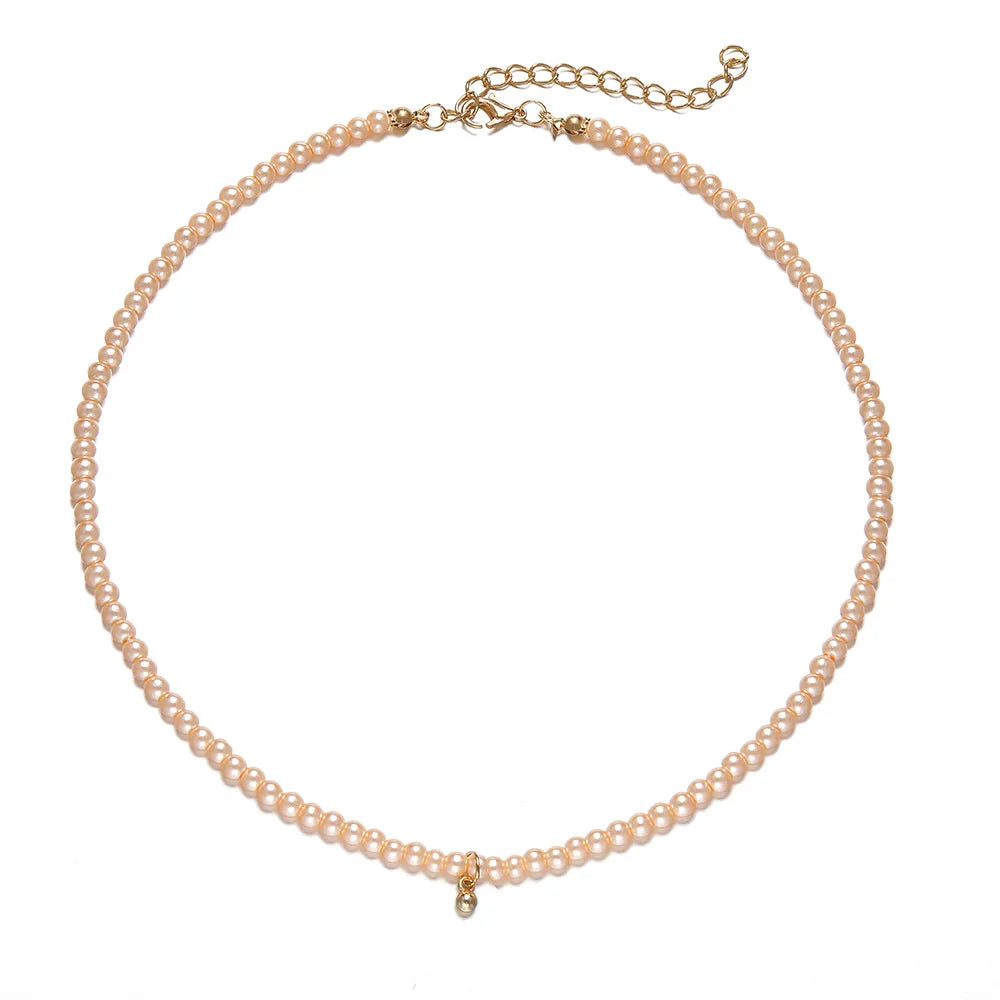 Elegant Wedding Big Pearl Choker Necklace for Women
