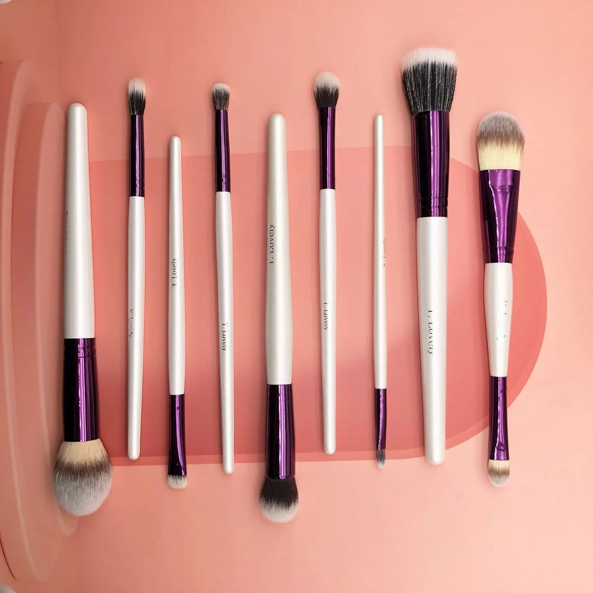 Soft Synthetic Makeup Brush Srt with Wooden Handles