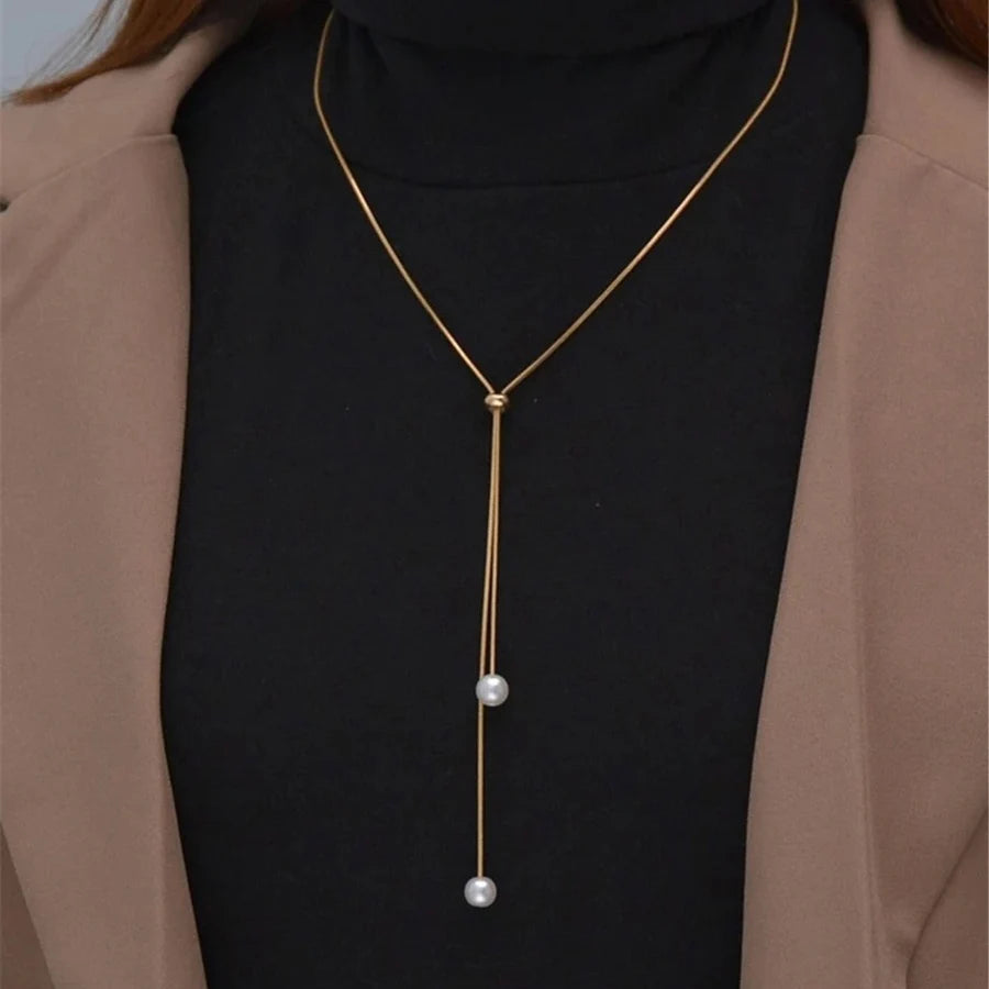 Elegant Wedding Big Pearl Choker Necklace for Women