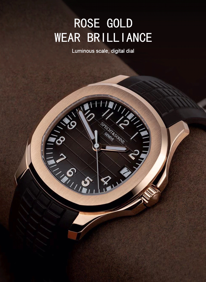 Specht & Shone Automatic Mechanical Sport Watch - Sapphire Crytal, Luminous 50M Waterproof