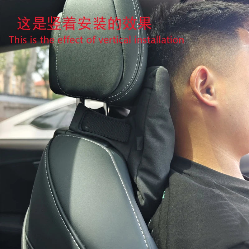Car Seat Neck Support Pillow- Soft Headrest Cushion for Driver & Passenger