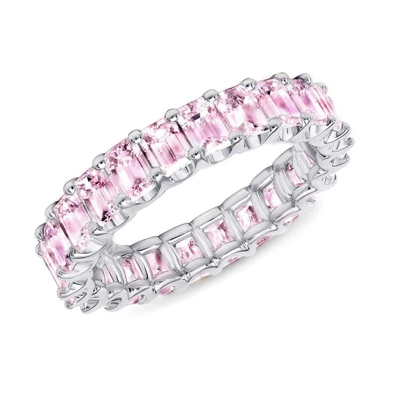 Huitan Gorgeous Promise Ring for Women Crystal Zirconia Gold Silver & Rose Gold