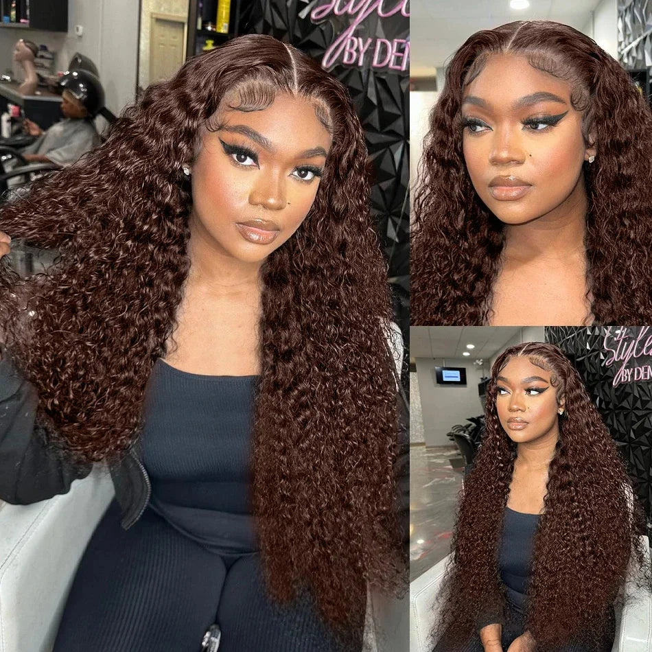 Deep Curly Lace Front Wig- 13x4 / 13x6 HD Lace Human Hair Wig for Women