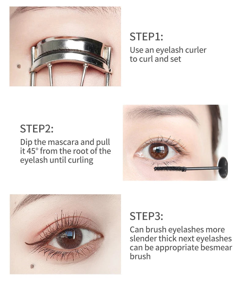 O' Cheal 3D Silk Fiber Mascara Volumizing & Lengthening Black Lash