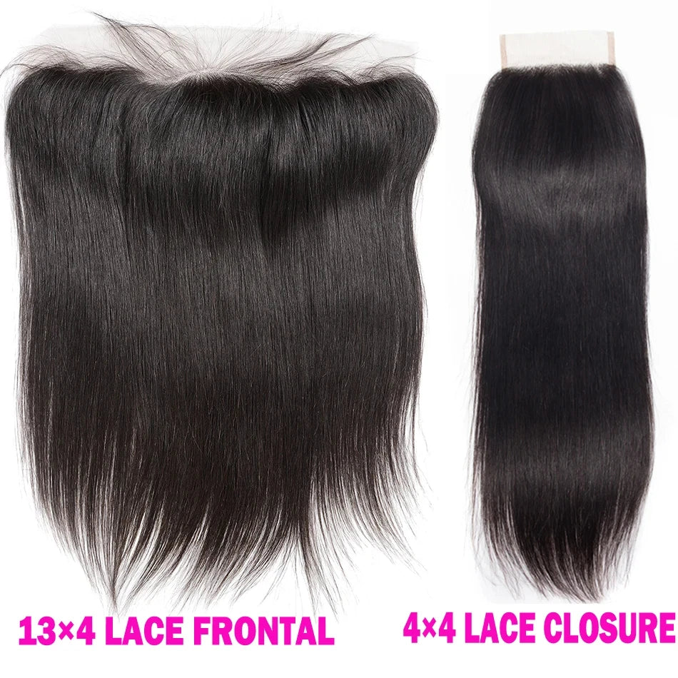 4x4 & 13x4 Transparent Lace Front Wig 100% Remy Human Hair Straight Body Wave Deep Wave Water Wave Kinky Curly
