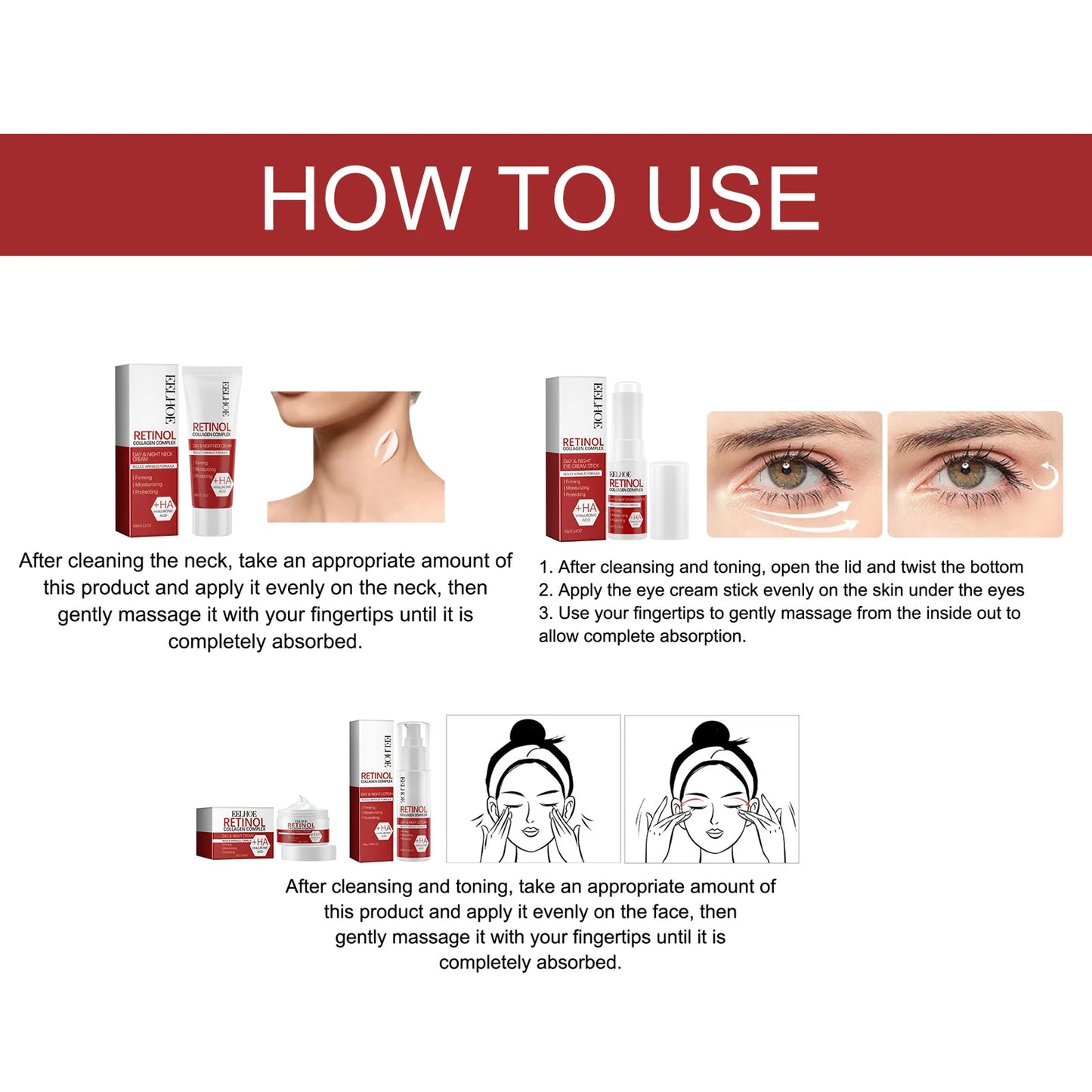Retinol Skin Care Serum Set - Hydrating & Brightening