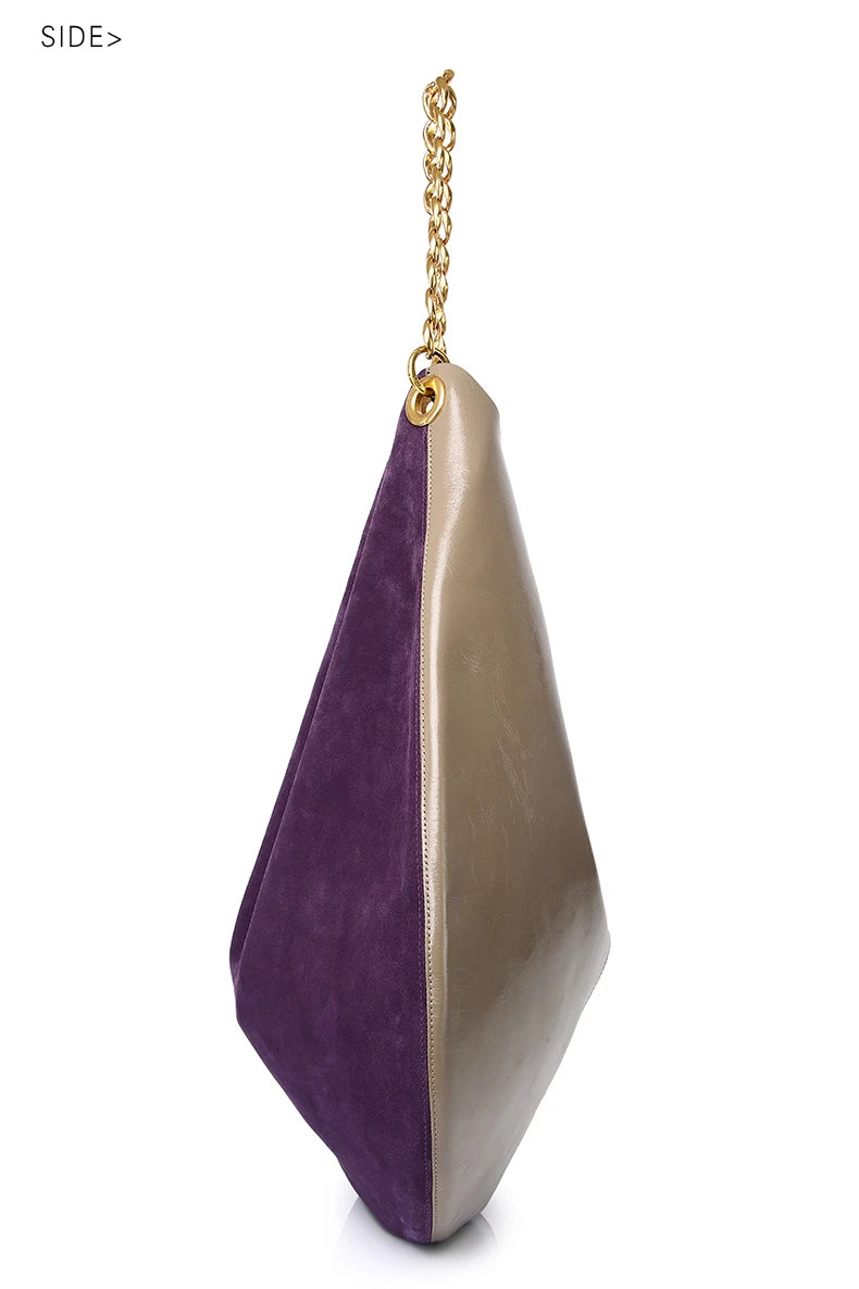 Women's Genuine Leather Chain Bag - Large Capacity Cowhide Shoulder Bag