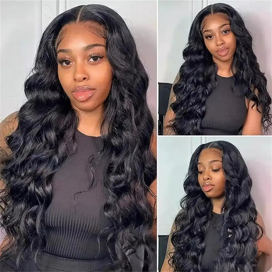 Body Wave Glueless Wig 100% Brazilian Remy Human Hair 4x4 & %x5 Lace 180 & 200 Density 18- 38 Inches