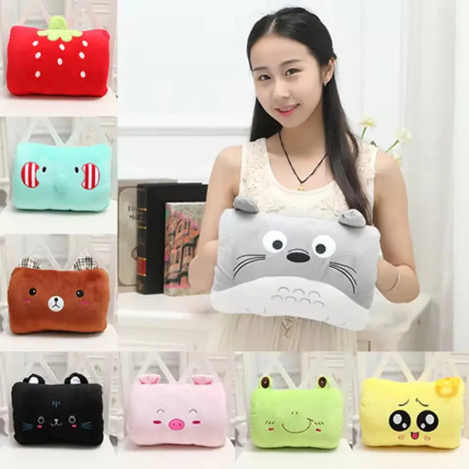 Kids Cartoon Plush Hand Pillow & Hand Warmer - Cute Winter Arm Pillow Children's Gift