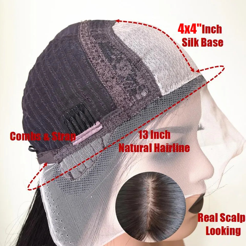 Body Wave Ombre Blond Wig 13x4 / 13x6 Lace Front Human Hair Wig