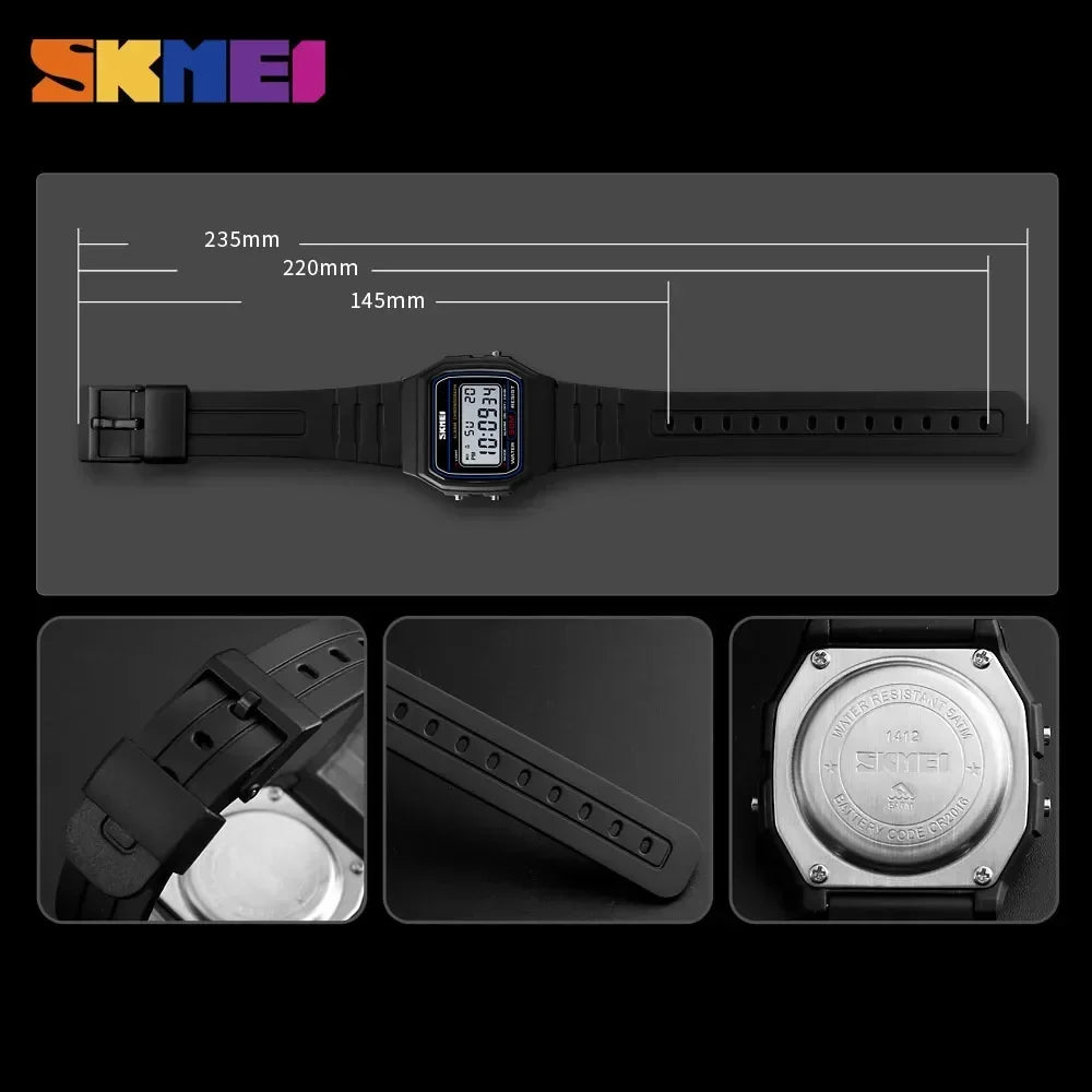 SKIMEI Women's Digital Watch Waterproof Sports Timepiece