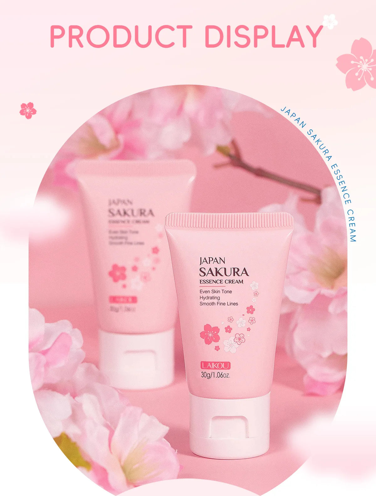 LAIKOU Sakura Face Cream - Brightening & Moisturizing 30g