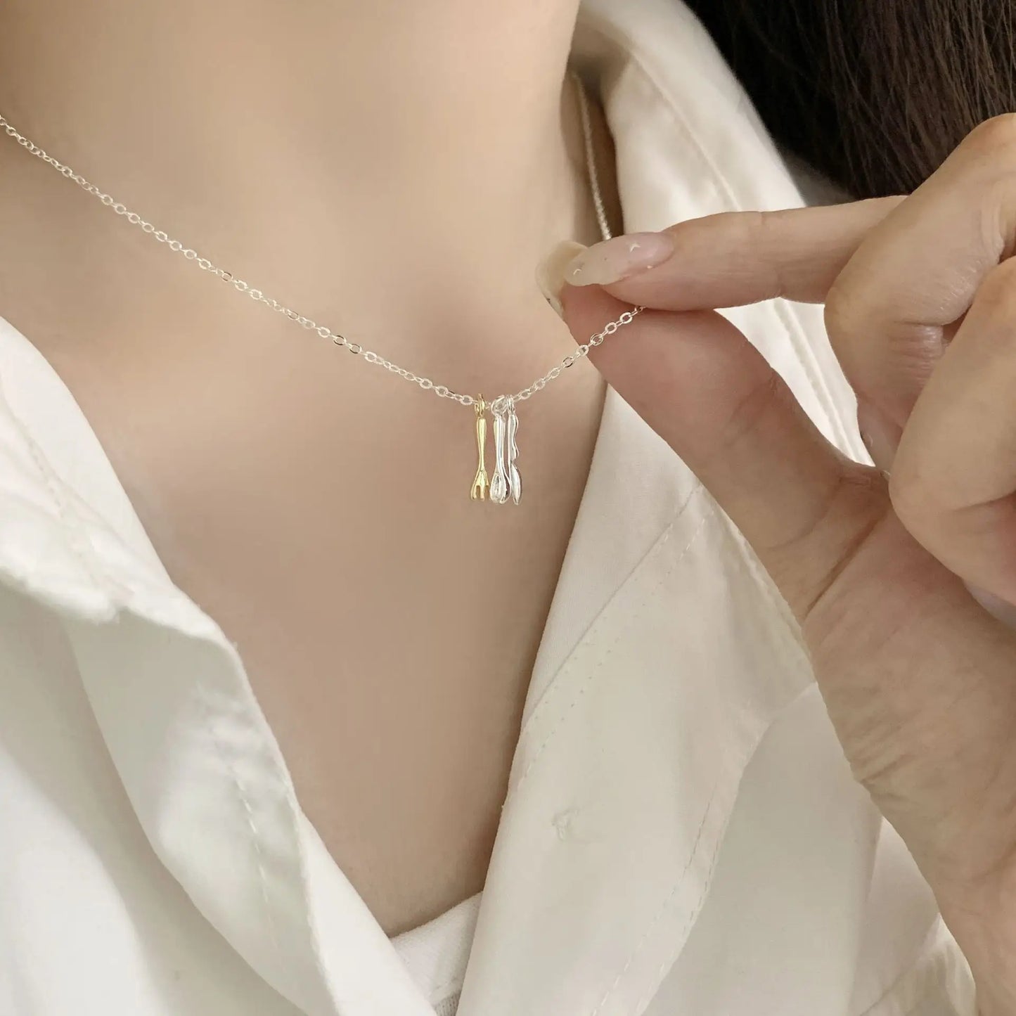 925 Sterling Silver Necklace Heart Pendant Love Adjustable Choker Elegant for Women Girl Jewelry Gift Dropshipping Wholesale
