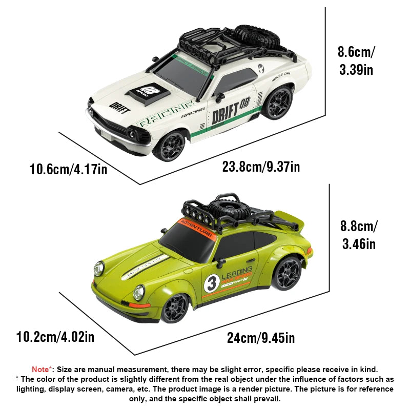 2026 RC Car 1/18 Scale Retro Remote Control Car with Light