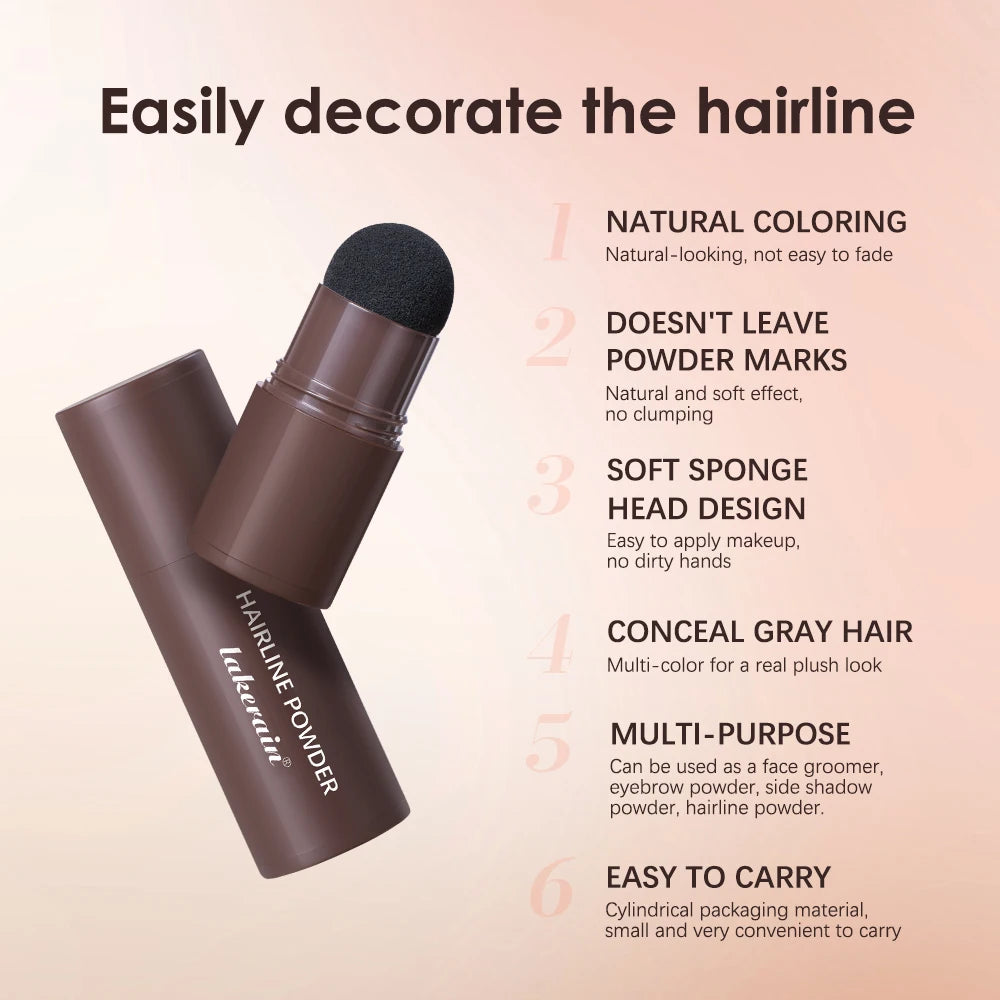 Lake rain Hairline Powder Natural Hair & Eyebrow Gap Filer Instant Fuller Look