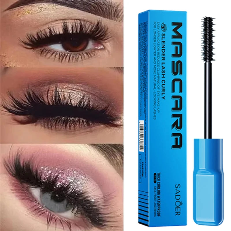 Waterproof Lengthening Mascara - Silk Fiber Formula for Volume & Length