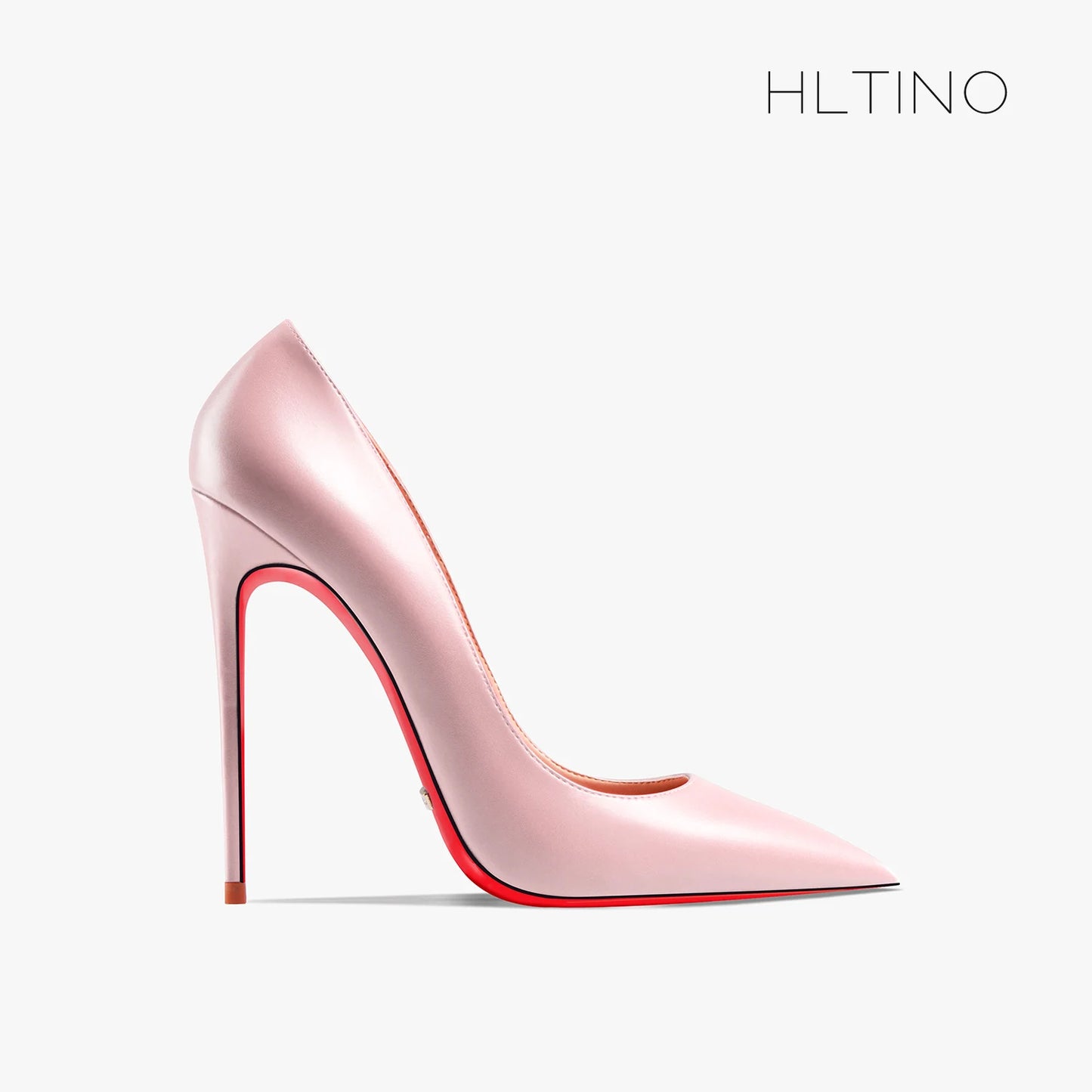 Heels for Ladies New Luxury Designer White Matte 12 cm High Heels Red Bottoms Pointed Toe Pumps Elegant Women Party Prom Shoes