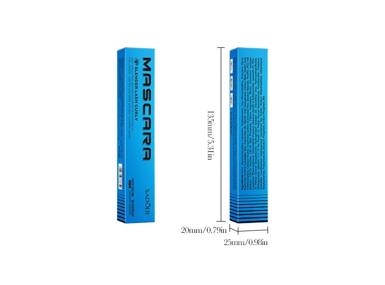 Waterproof Lengthening Mascara - Silk Fiber Formula for Volume & Length