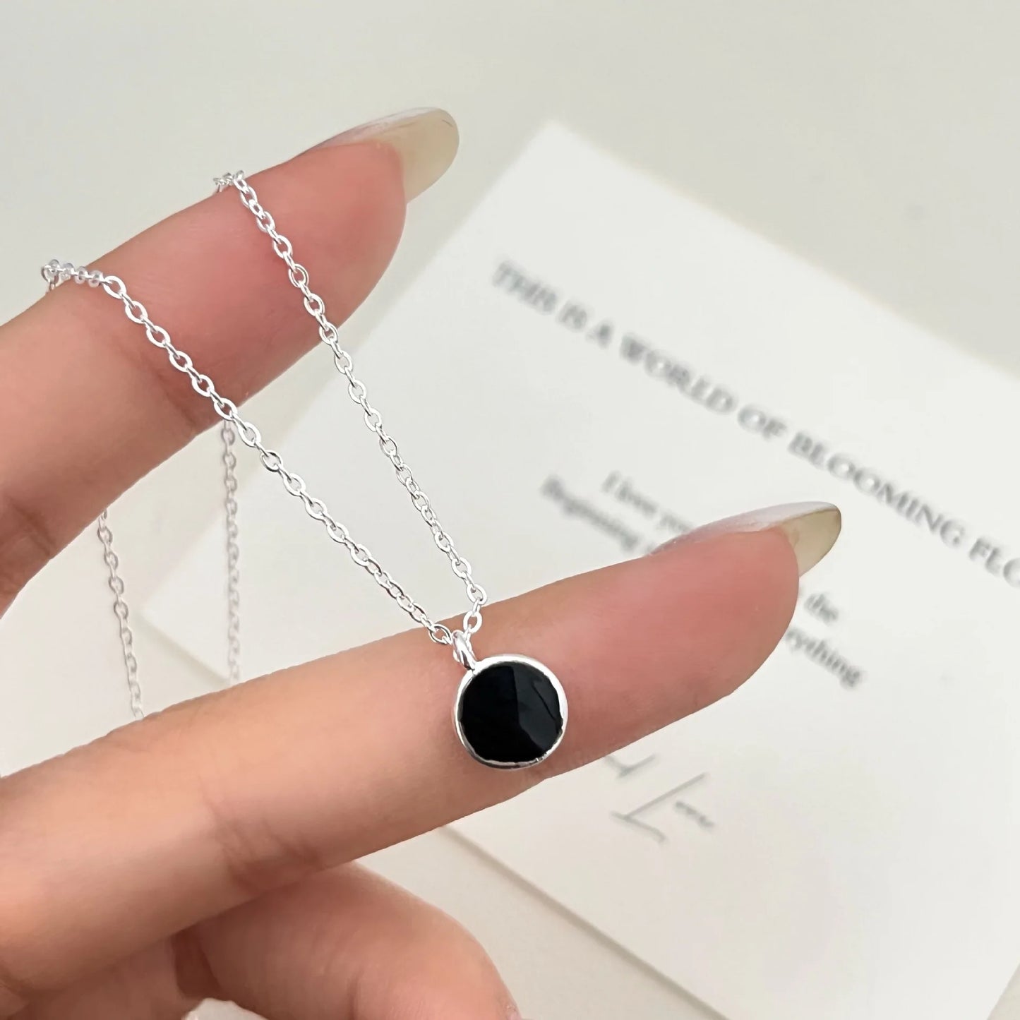 925 Sterling Silver Necklace Heart Pendant Love Adjustable Choker Elegant for Women Girl Jewelry Gift Dropshipping Wholesale